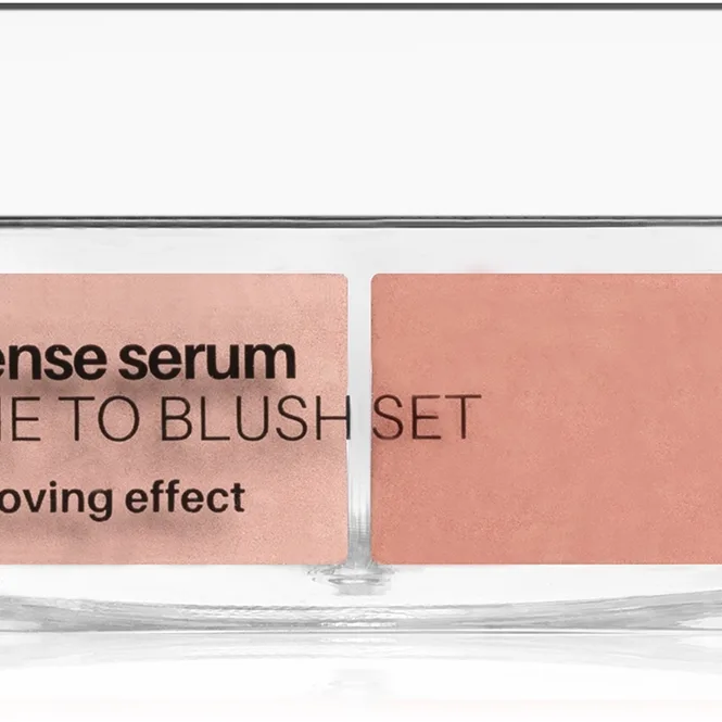 NEO MAKE UP Intense Serum Time To Blush Set Puderborste Skugga 02 Peach 6 g