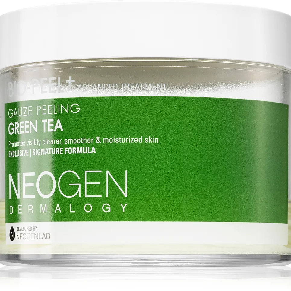Neogen Dermalogy Bio-Peel+ Gauze Peeling Green Tea Eksfolierende bomuldspads Til udstråling og fugtighed 30 stk.