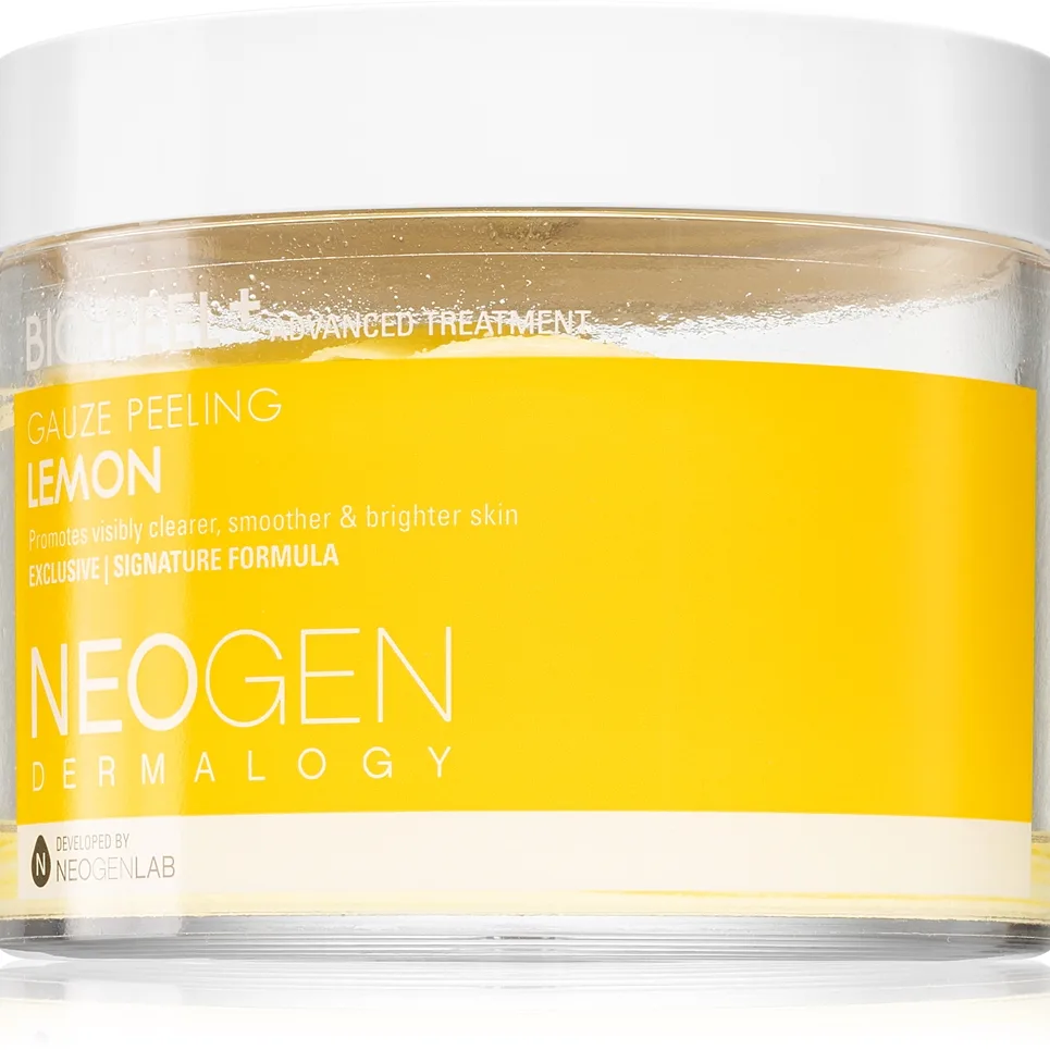 Neogen Dermalogy Bio-Peel+ Gauze Peeling Lemon Eksfolierende bomuldspads Lysnende og udglattende effekt 30 stk.
