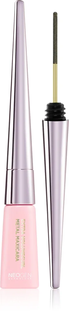 Neogen Dermalogy Extra Slim Metal Maxicara Langtidsvarende volumen-mascara Skygge Black 6 ml