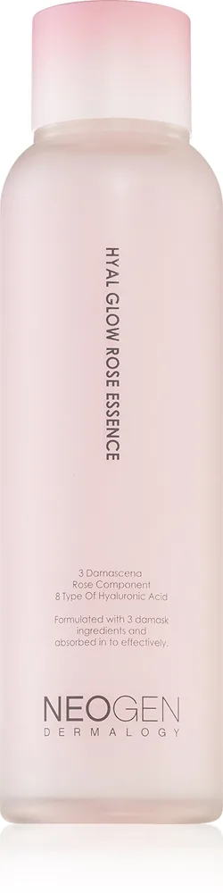 Neogen Dermalogy Hyal Glow Rose Essence Fugtgivende essens med rosenvand 160 ml