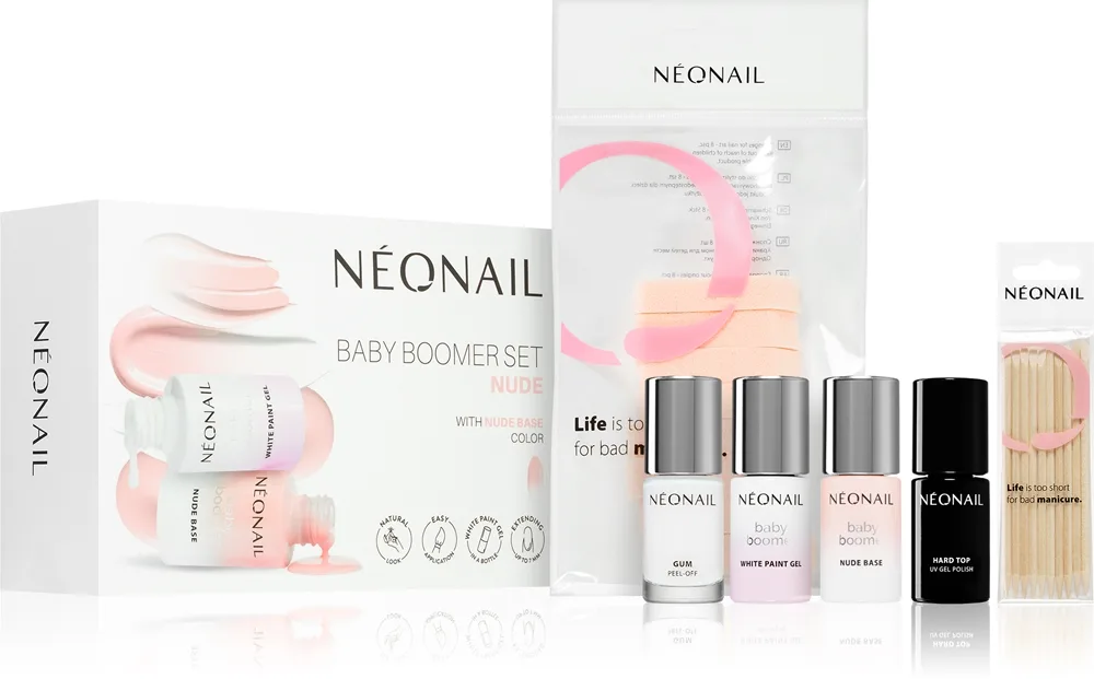 NEONAIL Baby Boomer Set Nude setti täydelliseen manikyyriin sävy Nude