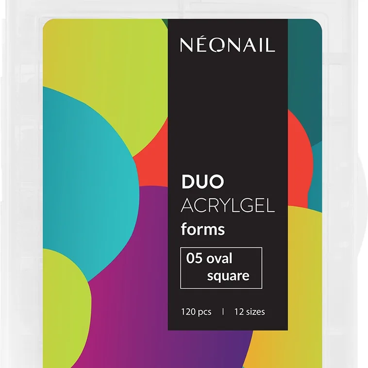 NEONAIL Duo Acrylgel Forms sabluunat kynsiin tyyppi 05 Oval Square 120 kpl