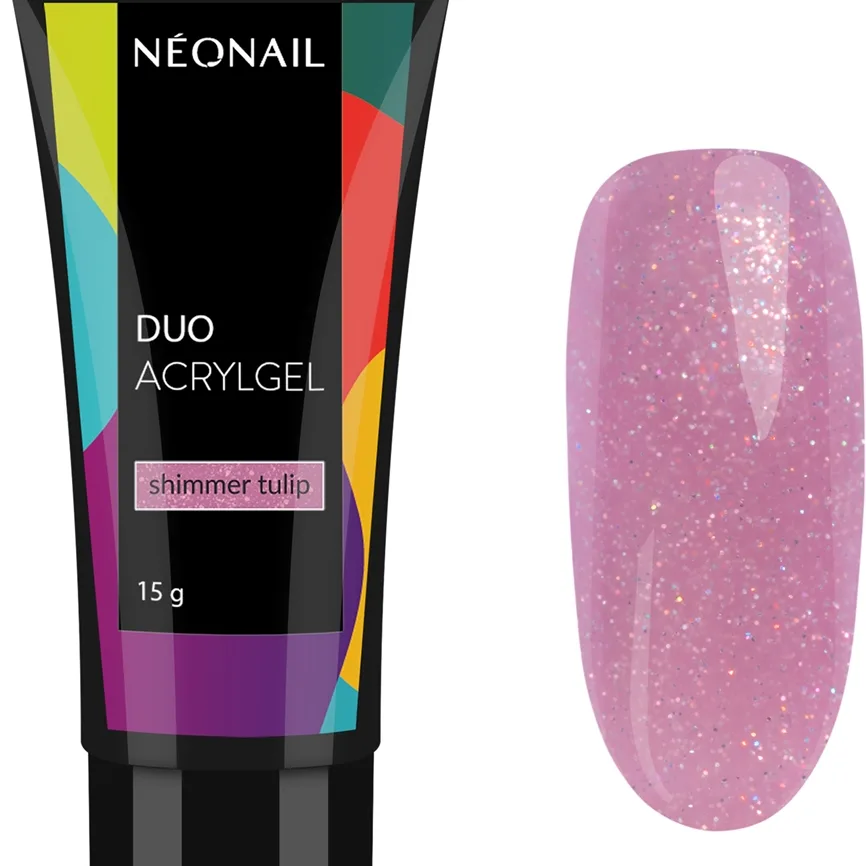 NEONAIL Duo Acrylgel Shimmer Tulip Gel til opbygning af negle 15 g