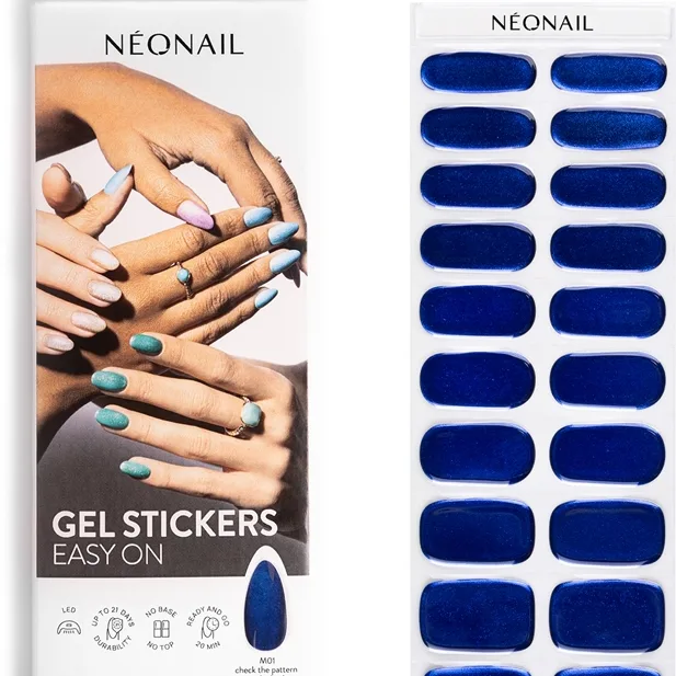 NEONAIL Easy On Gel Stickers kynsitarrat käytetään UV/LED-lamppua sävy M01 20 kpl