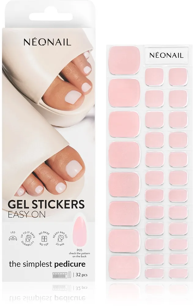 NEONAIL Easy On Gel Stickers kynsitarrat käytetään UV/LED-lamppua sävy P05 32 kpl