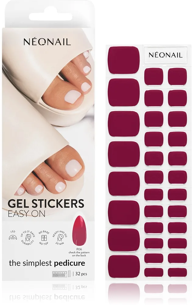 NEONAIL Gel Stickers Easy On Pedi P06