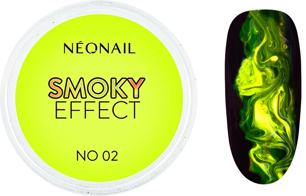NEONAIL Effect Smoky Pudder til negle Skygge No. 02 Yellow 2 g