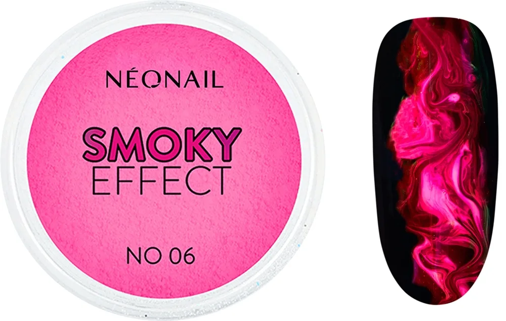 NEONAIL Effect Smoky Pudder til negle Skygge No. 06 Fuchsia 2 g