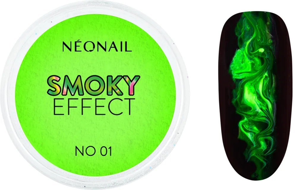 NEONAIL Effect Smoky Pudder til negle Skygge No. 1 Green 2 g
