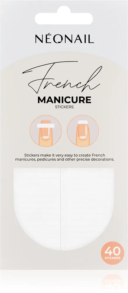 NEONAIL French Manicure Stickers klistermærker til negle type 02 40 stk.