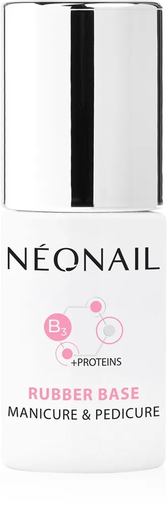 NÉONAIL UV Nagellack Rubber Base Manicure & Pedicure Neglelakbase- og topcoat
