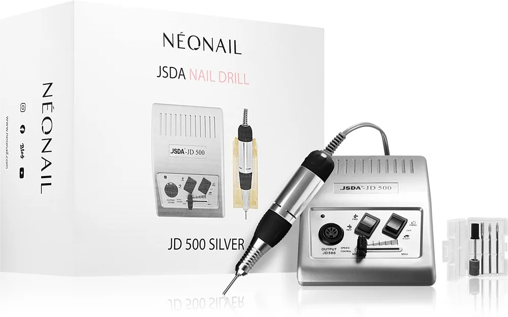 NEONAIL Nail Drill JSDA-JD 500 Silver elektrisk manicure-/pedicureapparat 1 stk.