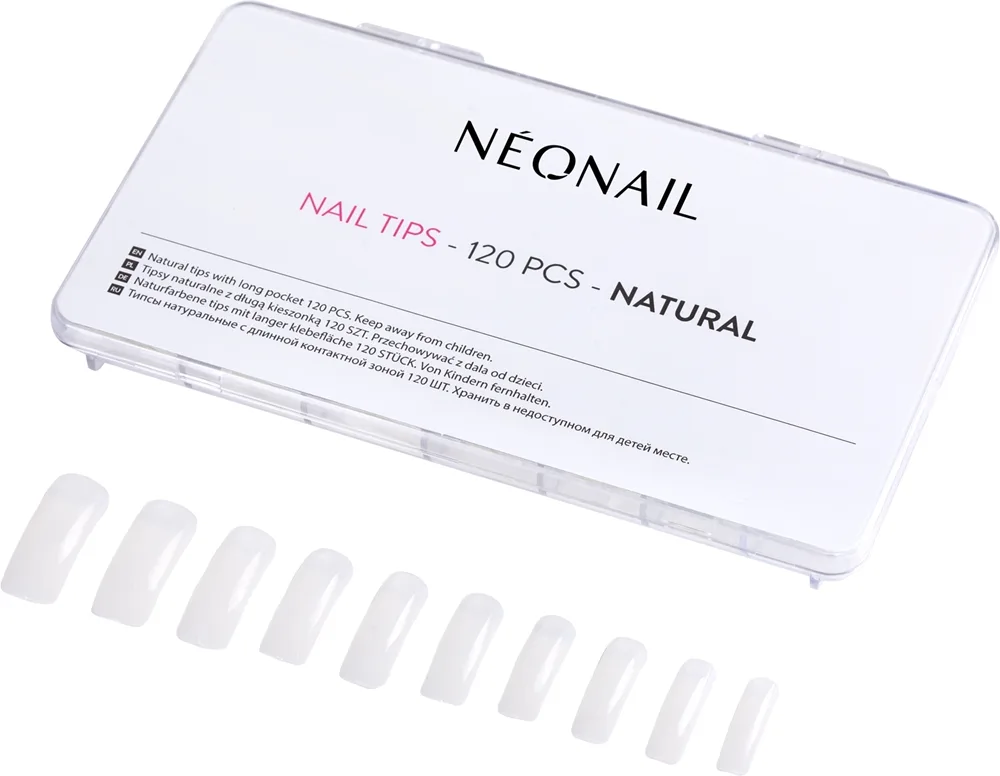 NEONAIL Nail Tips tekokynnet tyyppi Natural 120 kpl