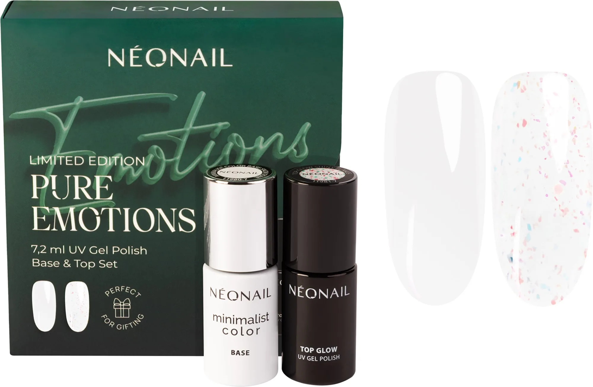 NEONAIL Pure Emotions UV Gel Base & Top Set