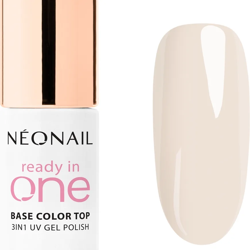 NEONAIL Ready In One 3in1 UV Gel Polish geelikynsilakka sisältää timanttipölyä sävy 02 One Coconut Milk 7.2 ml