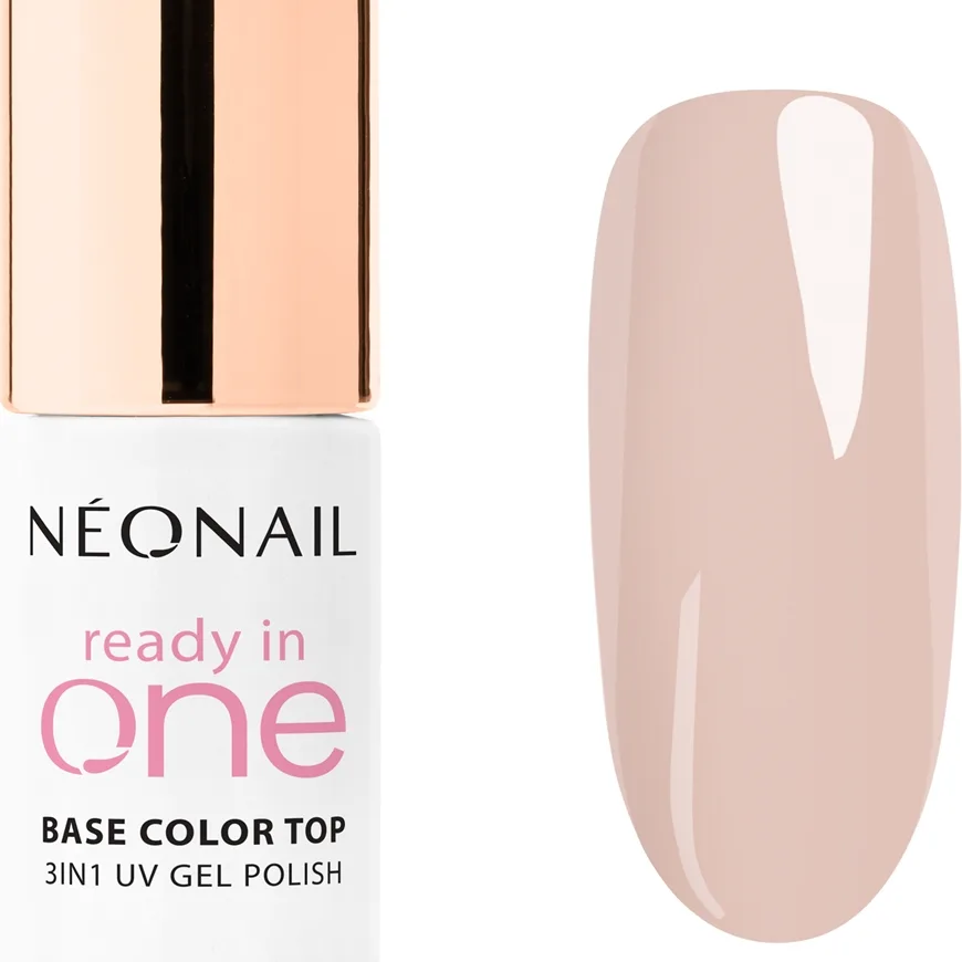 NEONAIL Ready In One 3in1 UV Gel Polish geelikynsilakka sisältää timanttipölyä sävy 04 One Soft Beige 7.2 ml