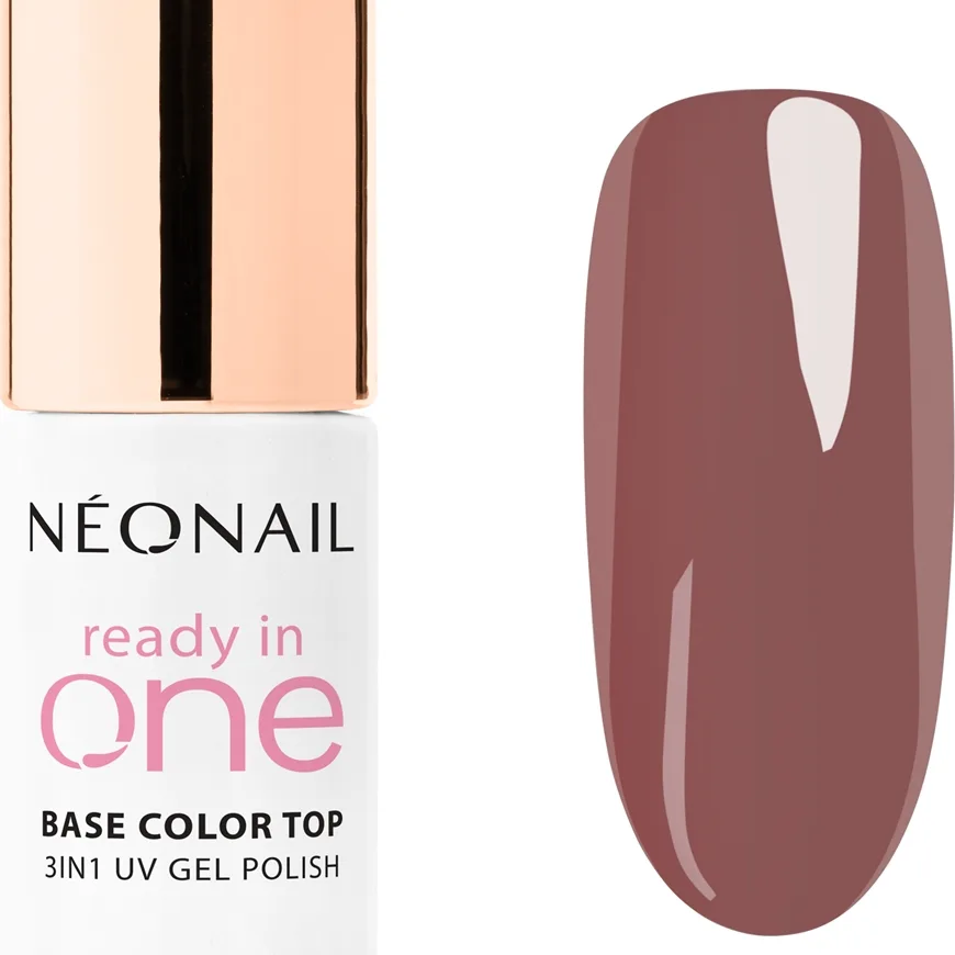 NEONAIL Ready In One 3in1 UV Gel Polish geelikynsilakka sisältää timanttipölyä sävy 07 One Mocha Brown 7.2 ml