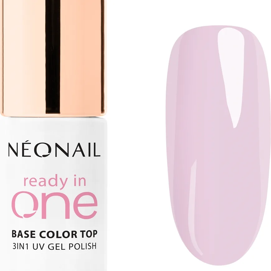 NEONAIL Ready In One 3in1 UV Gel Polish geelikynsilakka sisältää timanttipölyä sävy 09 One Pastel Lilac 7.2 ml