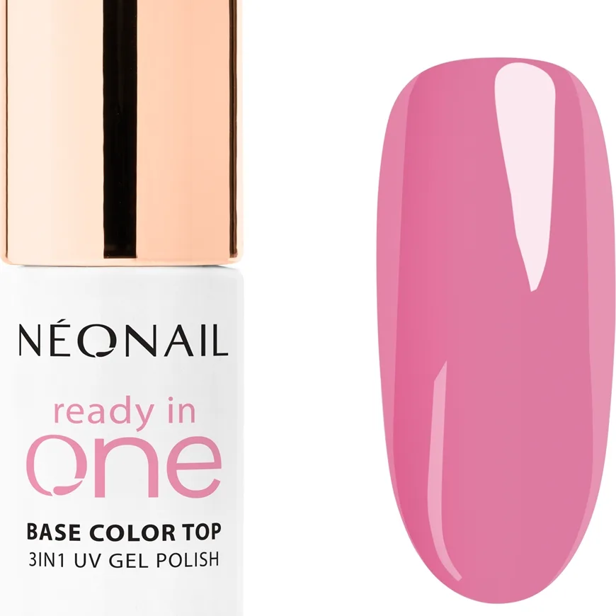 NEONAIL Ready In One 3in1 UV Gel Polish geelikynsilakka sisältää timanttipölyä sävy 10 One Pink Spark 7.2 ml