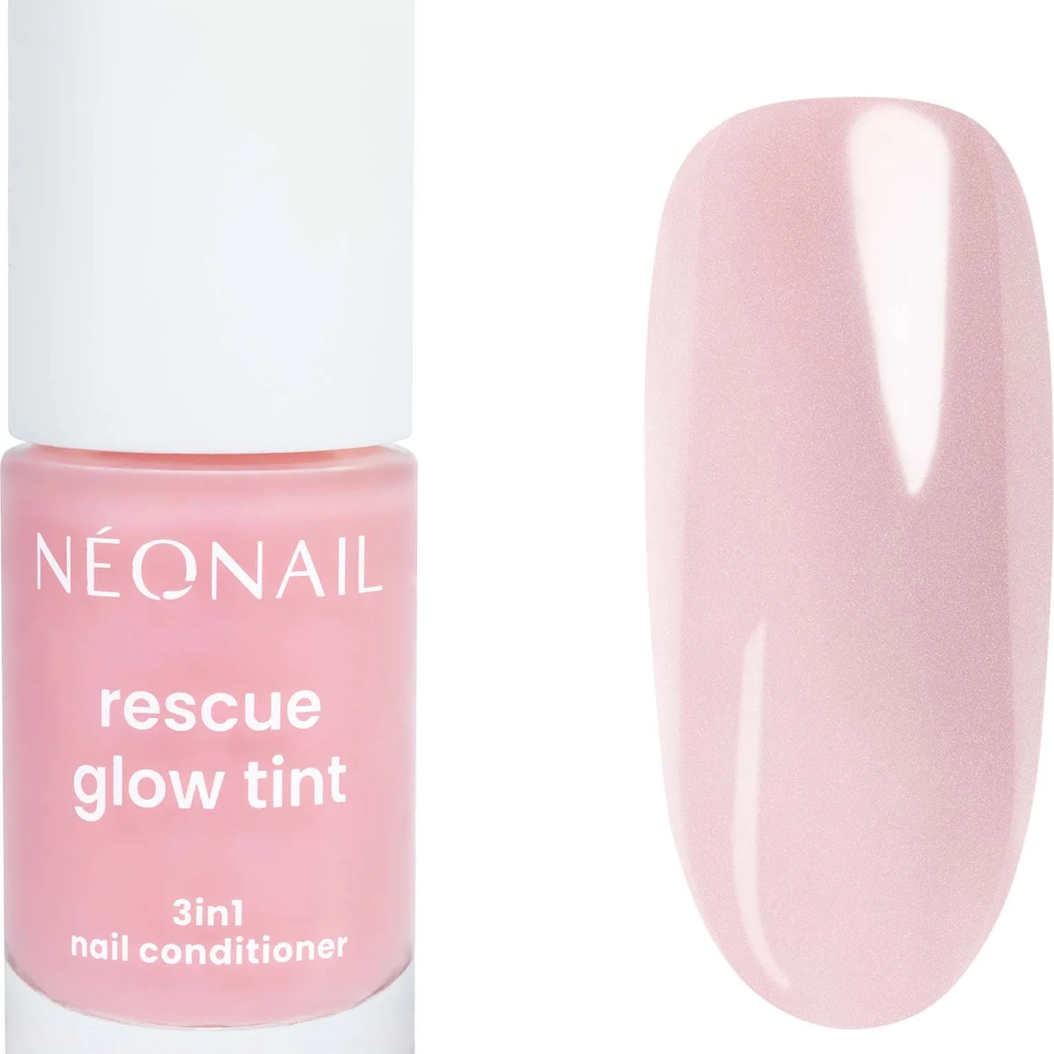NEONAIL Rescue Glow Tint 3in1 Nail Conditioner Glitter Rose
