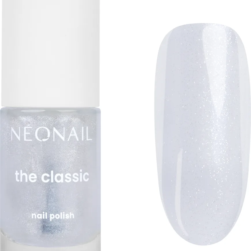 NEONAIL The Classic Glow Nail Polish Glitrende neglelak Skygge Luminous Glow Silver 7.2 ml