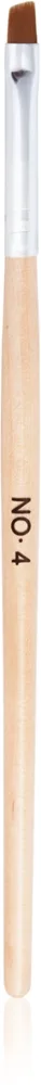 NEONAIL Wooden Brush børste til påføring af gelprodukter type No. 4 Angled 1 stk.