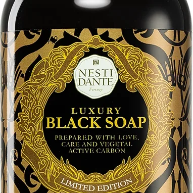 Nesti Dante Luxury Black Flytande tvål Med pump 500 ml