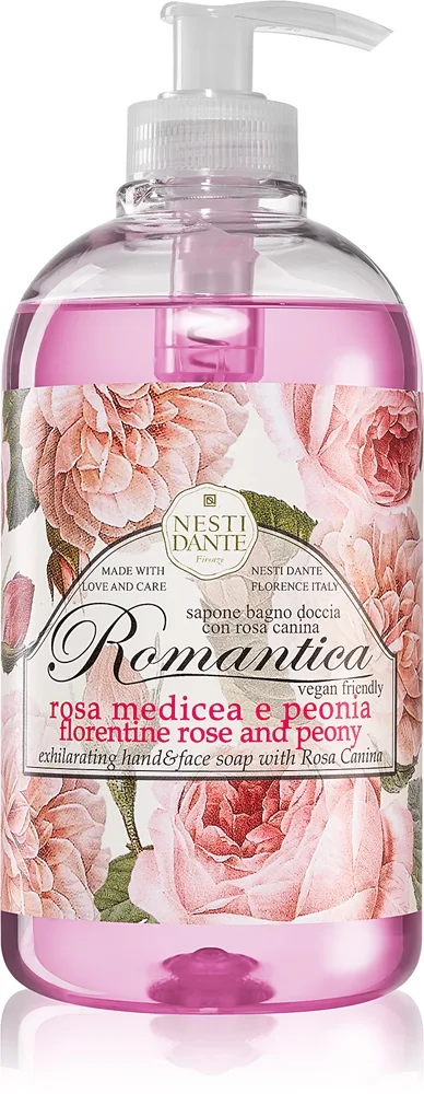 Nesti Dante Romantica Florentine Rose and Peony Handtvål 500 ml