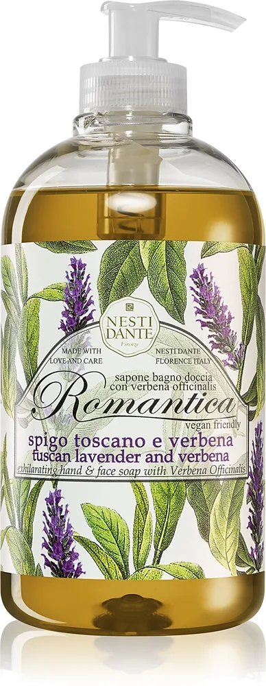 Nesti Dante Romantica Wild Tuscan Lavender and Verbena Mild flytande handtvål 500 ml