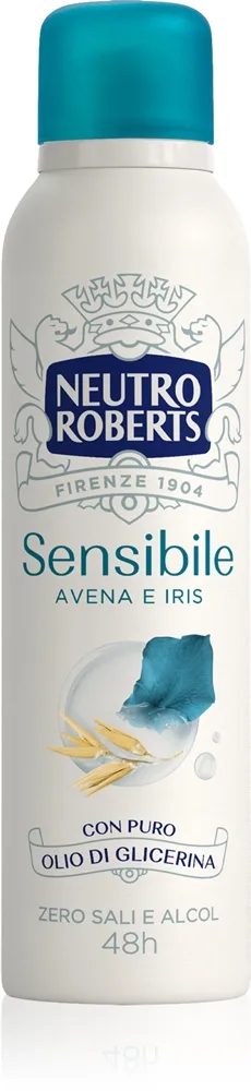 Neutro Roberts Avena e Iris Spray deodorant Med 48 timers effektivitet 150 ml