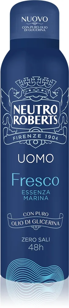 Neutro Roberts Essenza Marina Opfriskende deodorantspray Med 48 timers effektivitet til mænd 150 ml