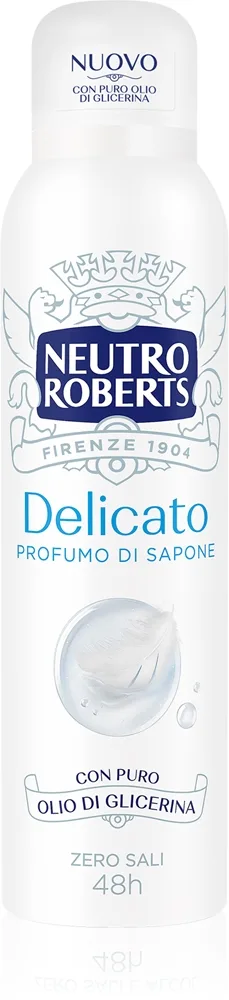 Neutro Roberts Profumo di Sapone Spray deodorant Med 48 timers effektivitet 150 ml