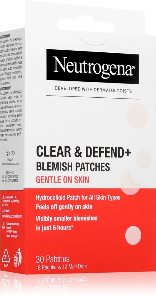 Neutrogena Clear & Defend+ laastarit ongelmaiholle herkälle iholle 30 kpl