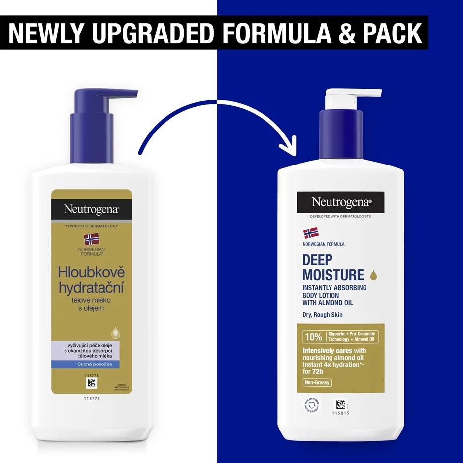 Neutrogena Norwegian Formula® Deep Moisture Djupt fuktgivande kräm Med olja 400 ml