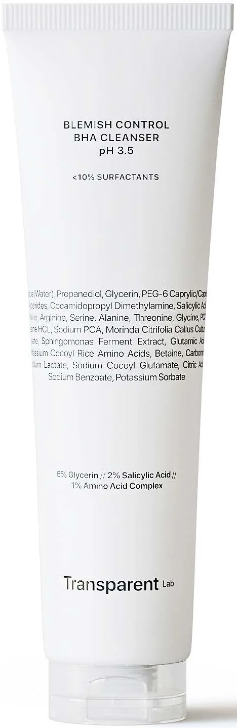 Niche Beauty Lab Transparent Lab Blemish Control Bha Cleanser pH 3.5 - 150 ml