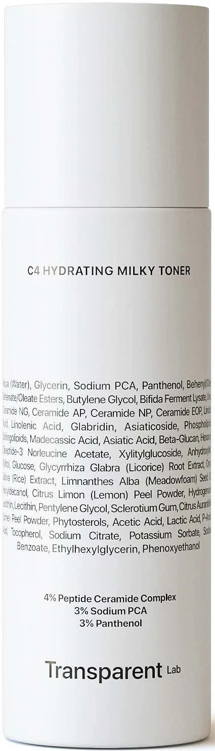 Niche Beauty Lab Transparent Lab C4 Hydrating Milky Toner - 135 ml