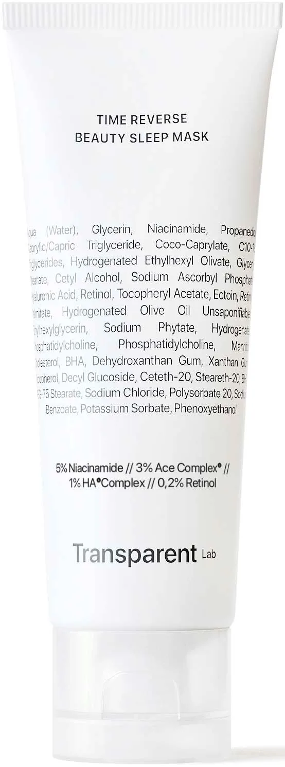 Niche Beauty Lab Transparent Lab Time Reverse Beauty Sleep Mask - 75 ml