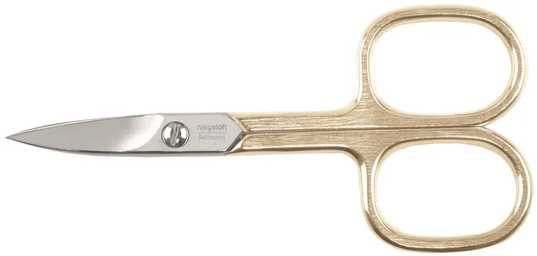 Niegeloh Solingen Basic Nagelsax Guld Nickelpläterad 9cm nickel p