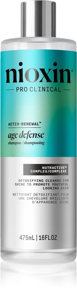 Nioxin Age defense Shampoo Shampoo med anti-aldringseffekt til alle hårtyper 475 ml
