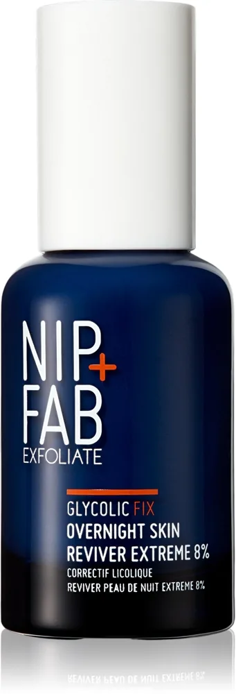 Nip+Fab Glycolic Fix Extreme Overnight Skin Reviver 8% - Nude - 45 ML
