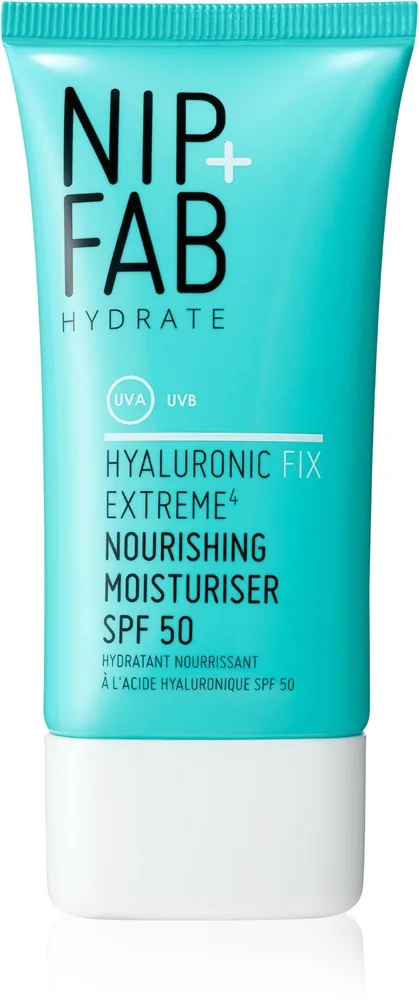 Nip+Fab Hyaluronic Fix Extreme4 Nourishing Moisturiser Spf 50 - Nude - 50 ML