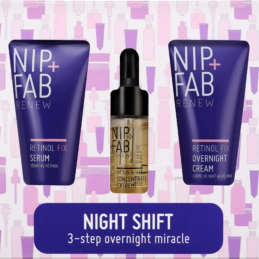 NIP+FAB Retinol Fix Night Shift uppsättning för hudvård med retinol