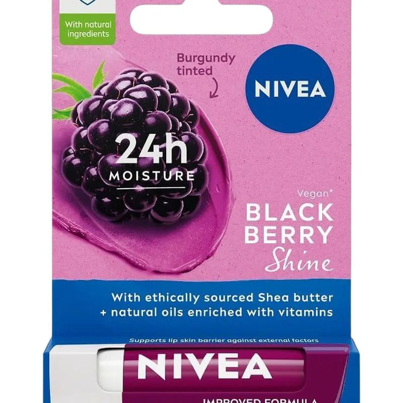 Nivea Blackberry Shine Lip Care 4 g