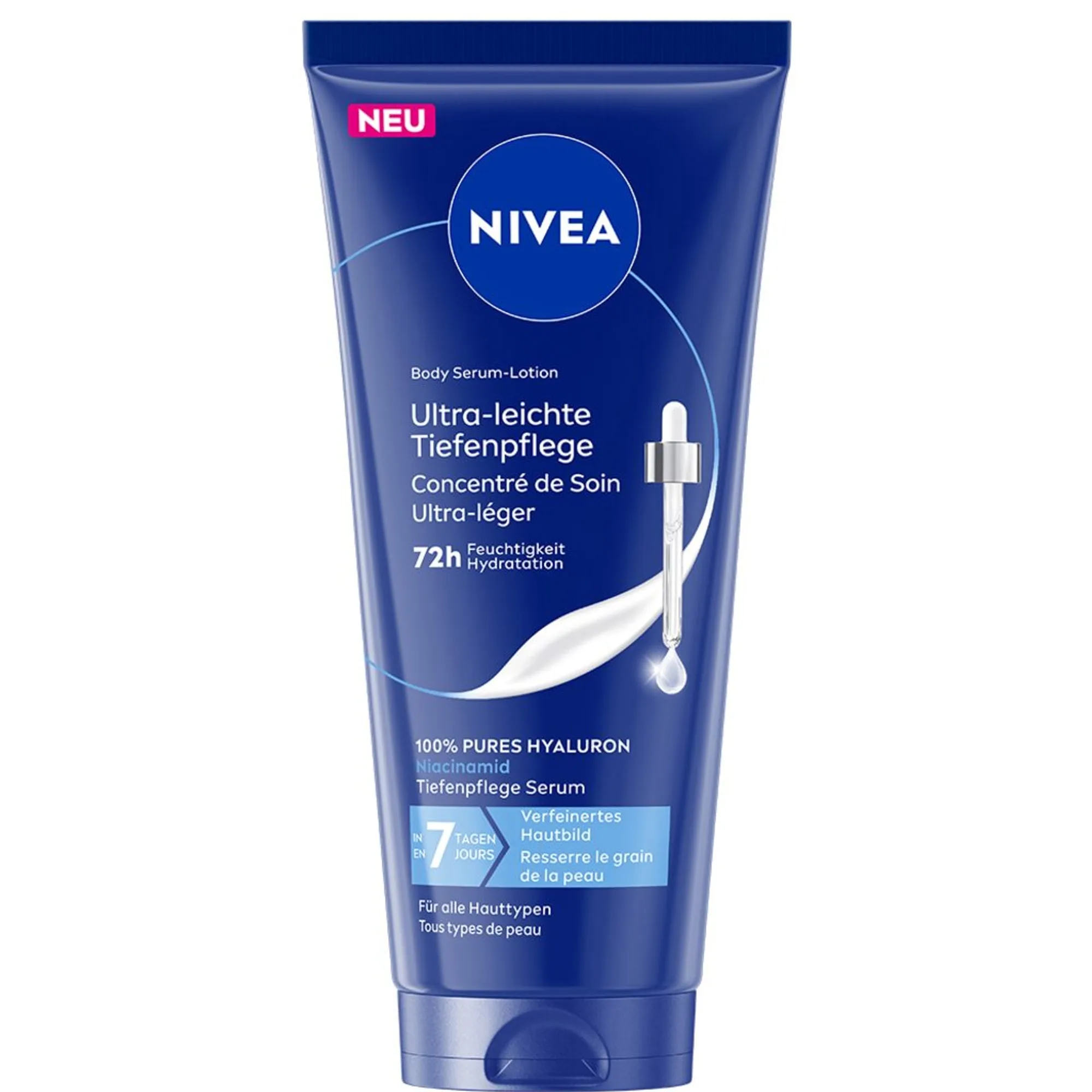 NIVEA Body Serum Lotion -ultrakevyt ja syvähoitava Vartaloemulsio