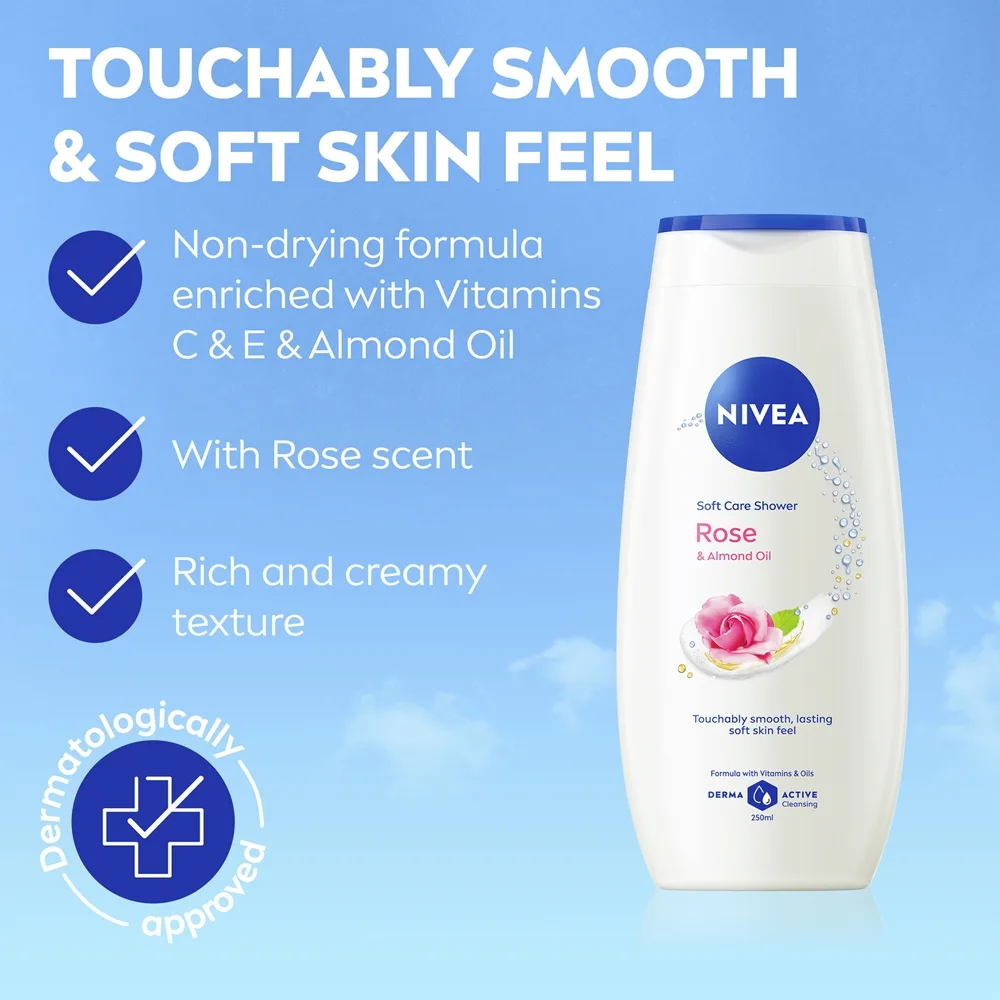 NIVEA Care & Roses Vårdande duschgel 250 ml