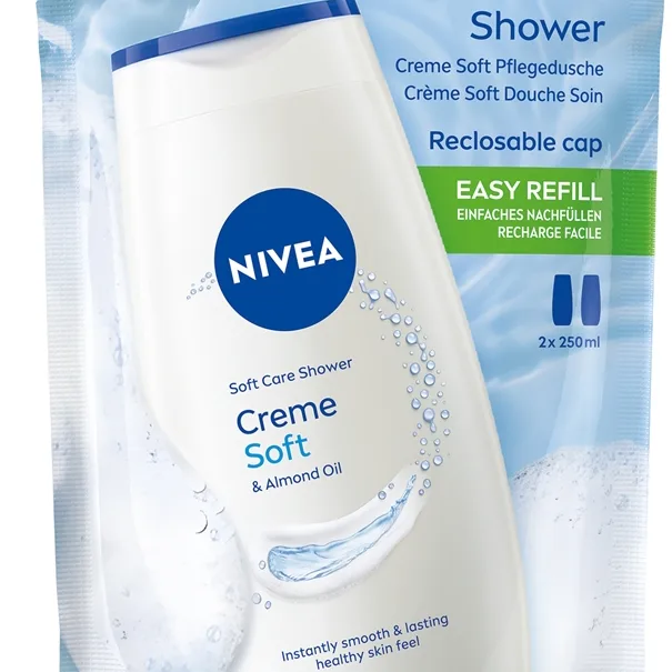 NIVEA Creme Soft Krämig duschgel Påfyllning 500 ml