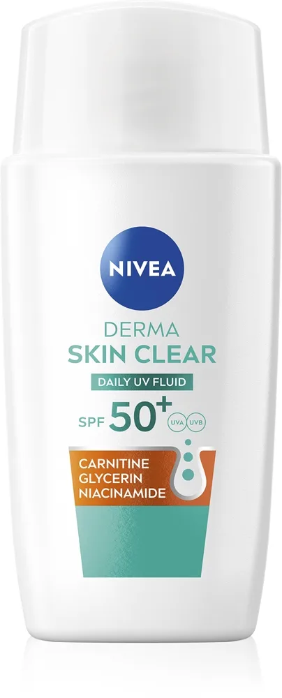 NIVEA Derma Skin Clear Let beskyttende væske SPF 50+ 40 ml