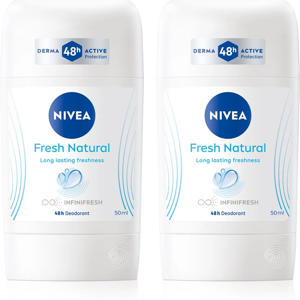 NIVEA Fresh Natural Deodorantstift Ekonomiförpackning