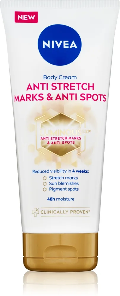NIVEA Luminous 630 ravitseva vartalovoide raskausarpiin 200 ml